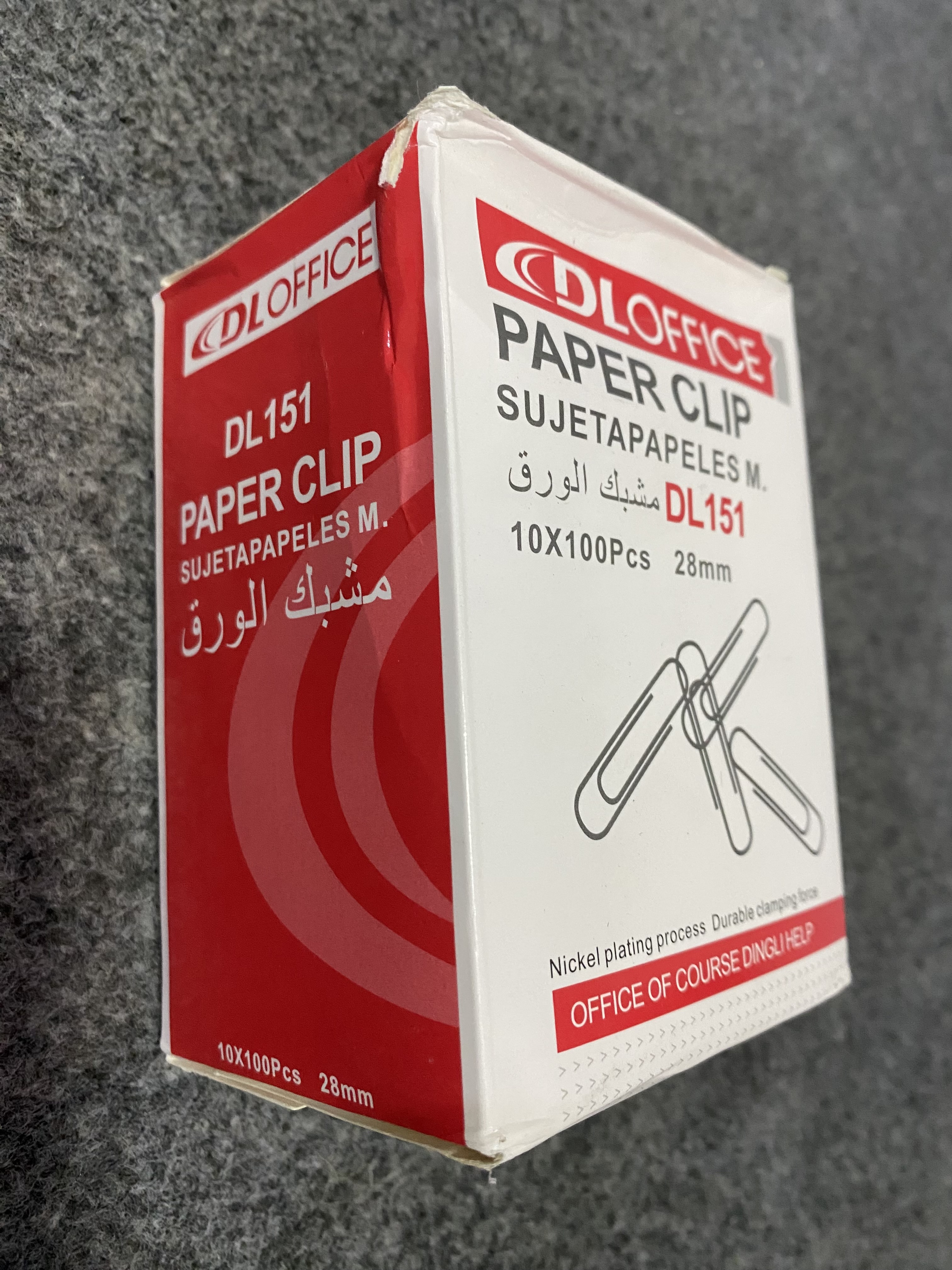گیره کاغذ بسته ۱۰۰تایی