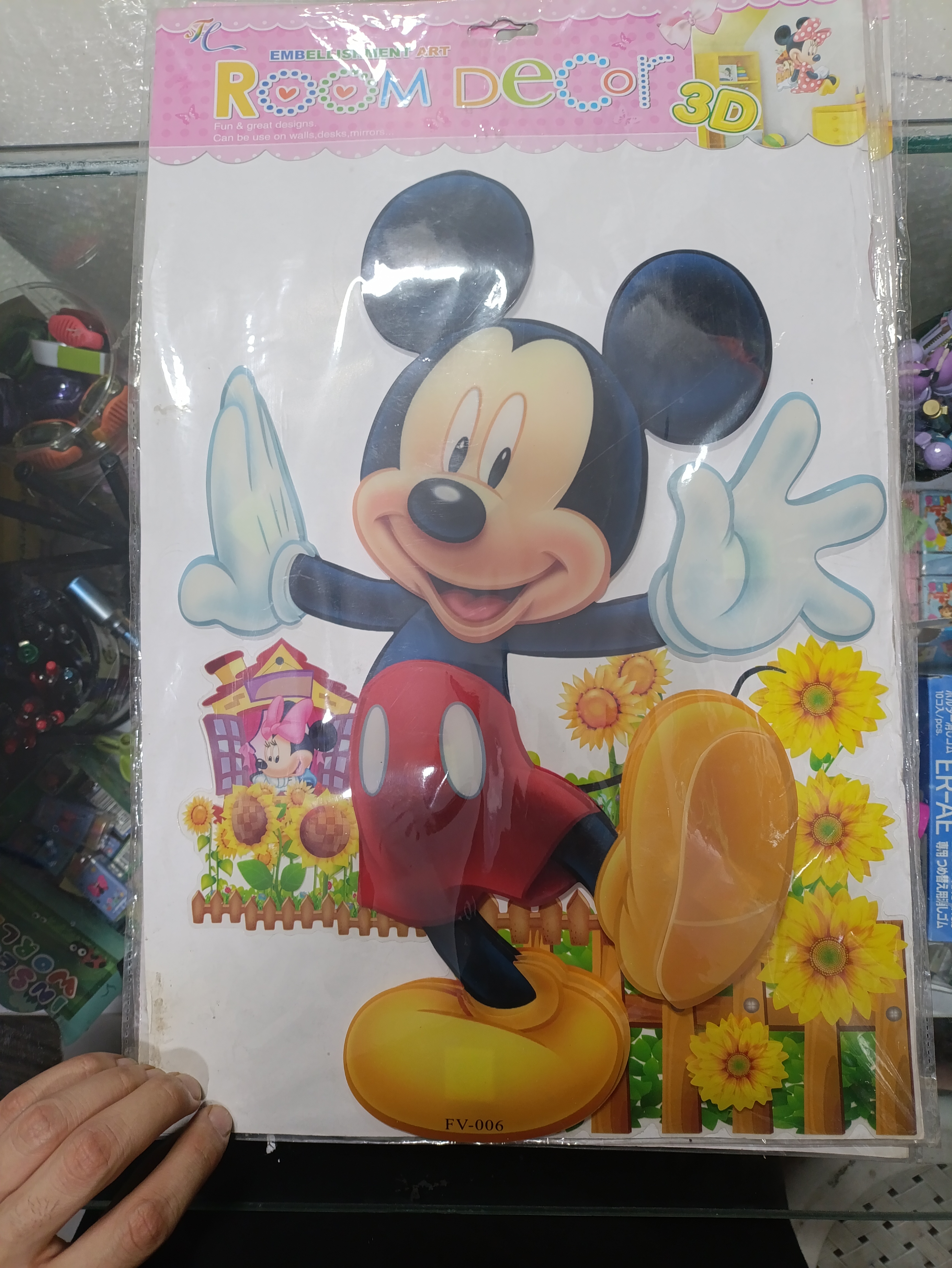 استیکر سه بعدی سایز خیلی بزرگ طرح میکی ماوس