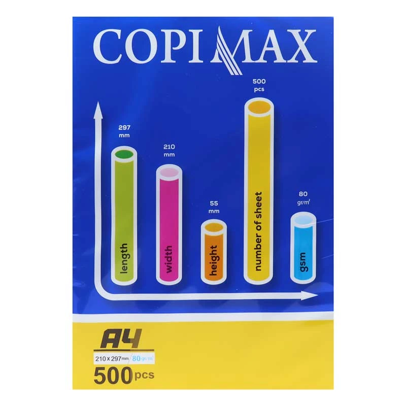 کاغذ A4 کپی مکس نوین کاغذ 80 گرم بسته 500 عددی کد
