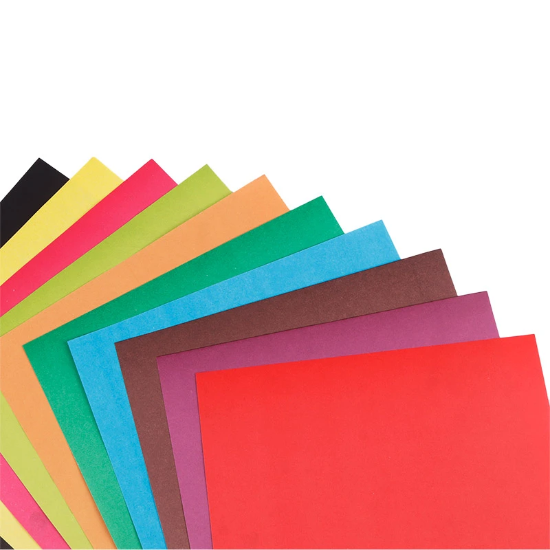 کاغذ رنگی  بسته 10 عددی حدود a4