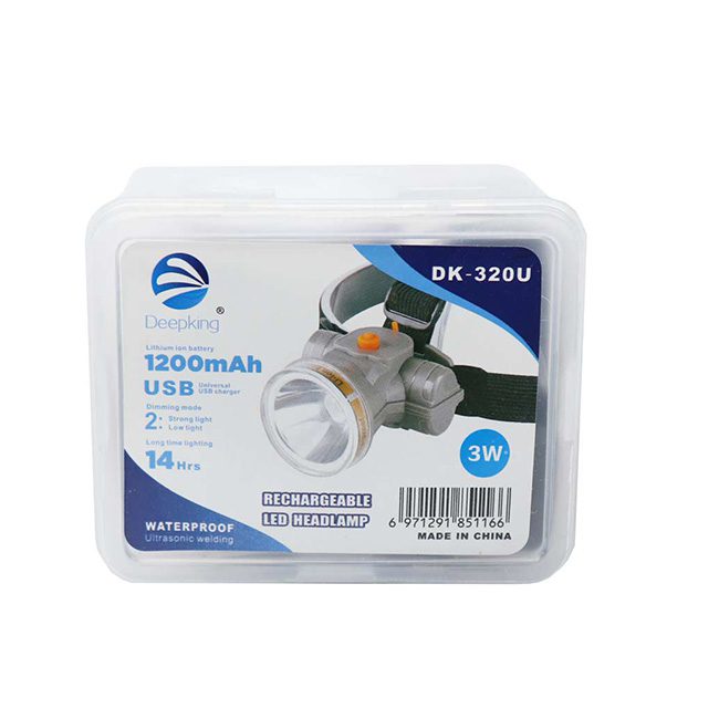 چراغ پیشانی 3 وات دیپکینگ DK-320U (عمده)