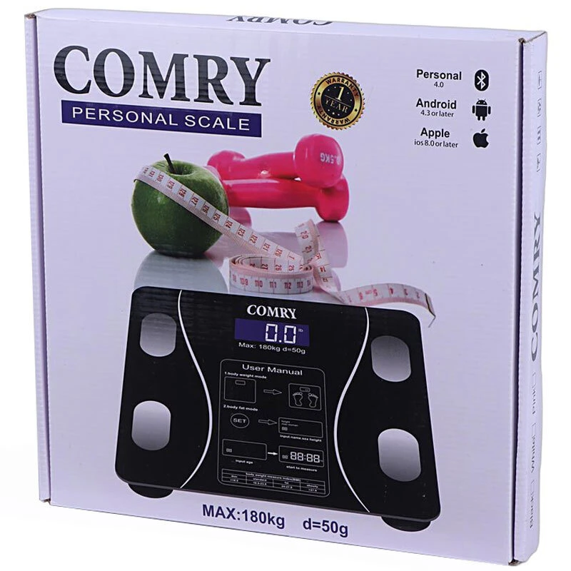 ترازو دیجیتال هوشمند Comry (ترازو حمام) وزن کشی