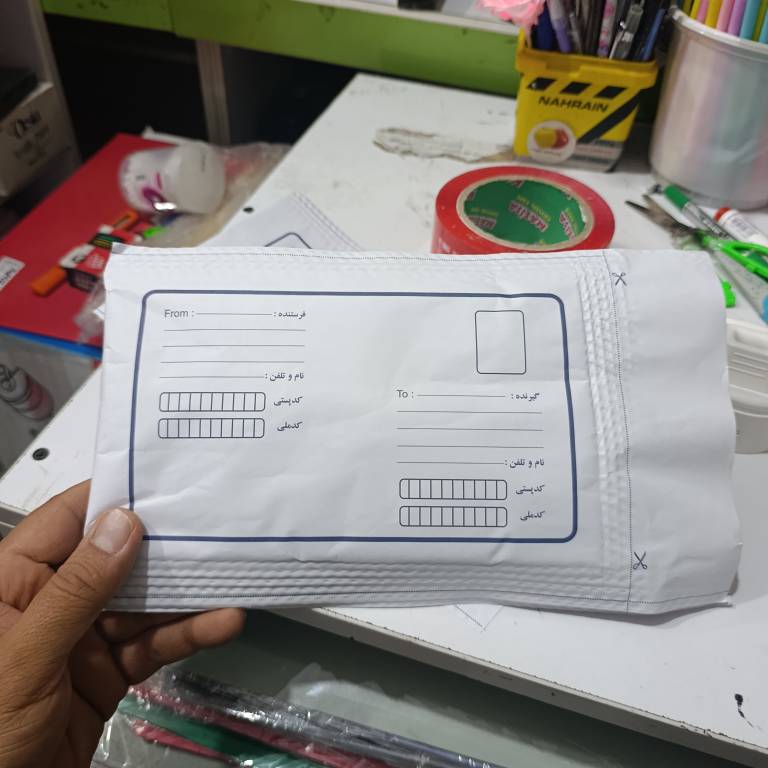 پاکت پستی ۱۲۰ حبابدار